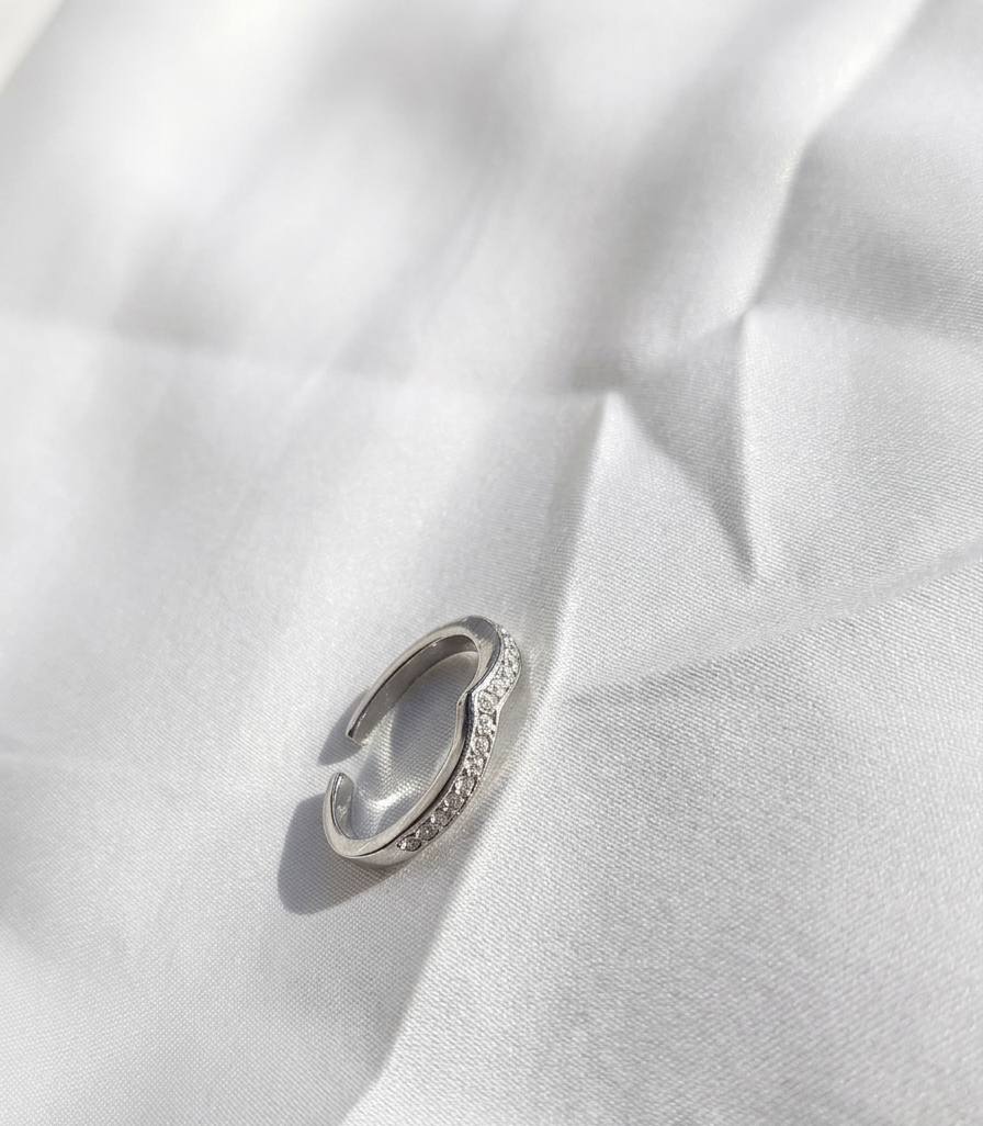 Anillo plateado Nº63