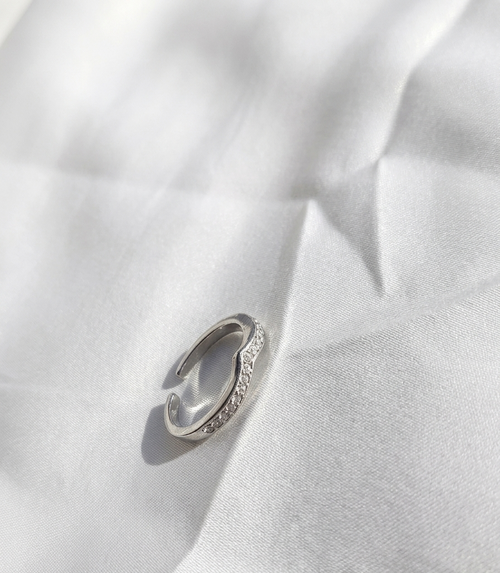 Anillo plateado Nº63