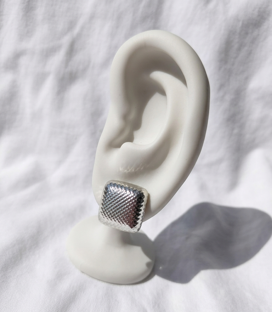 Aretes plateados Nº20