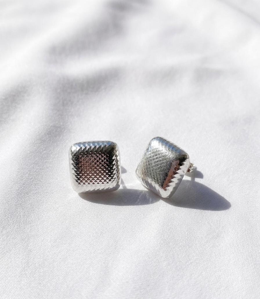 Aretes plateados Nº20