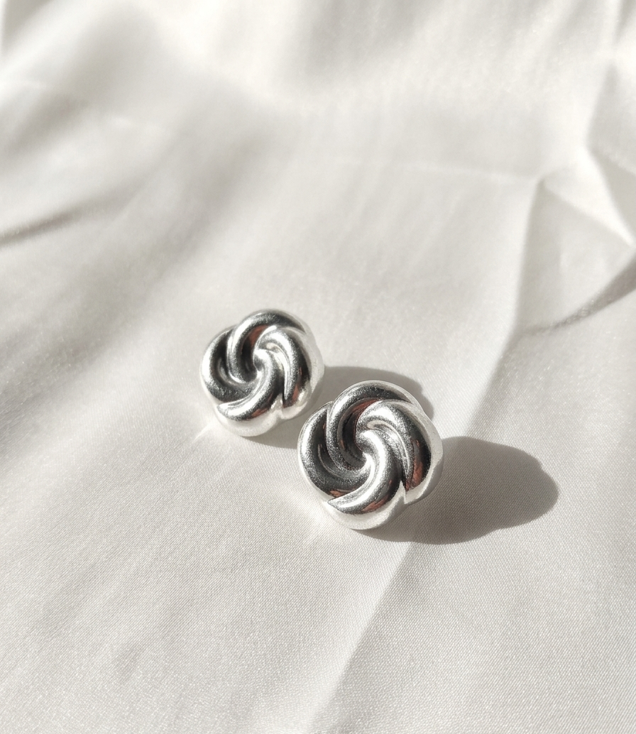 Aretes plateados Nº21