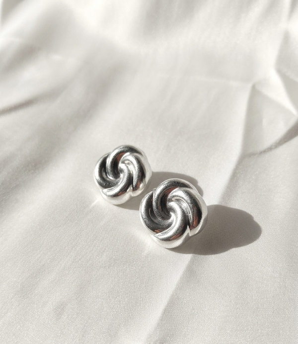 Aretes plateados Nº21