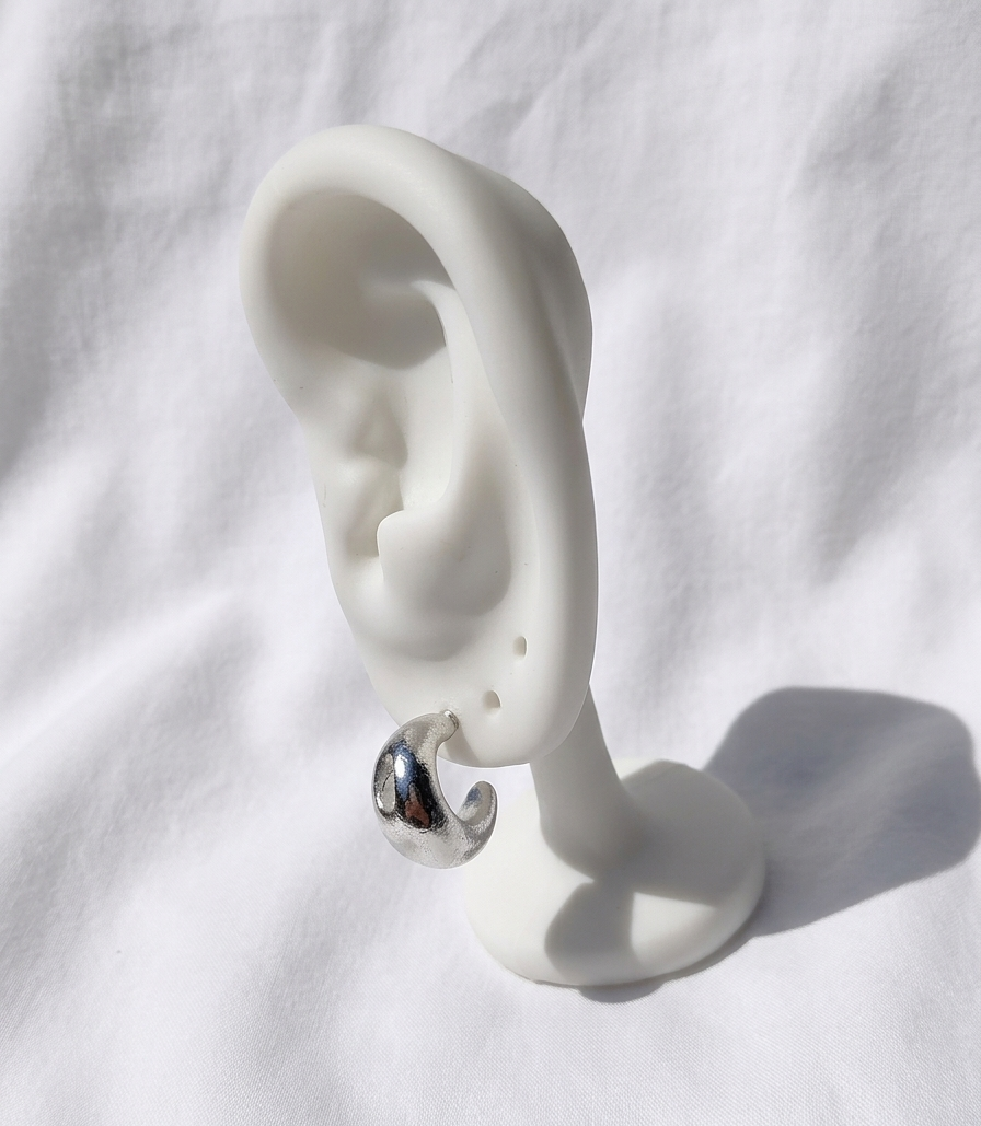 Aretes plateados Nº22