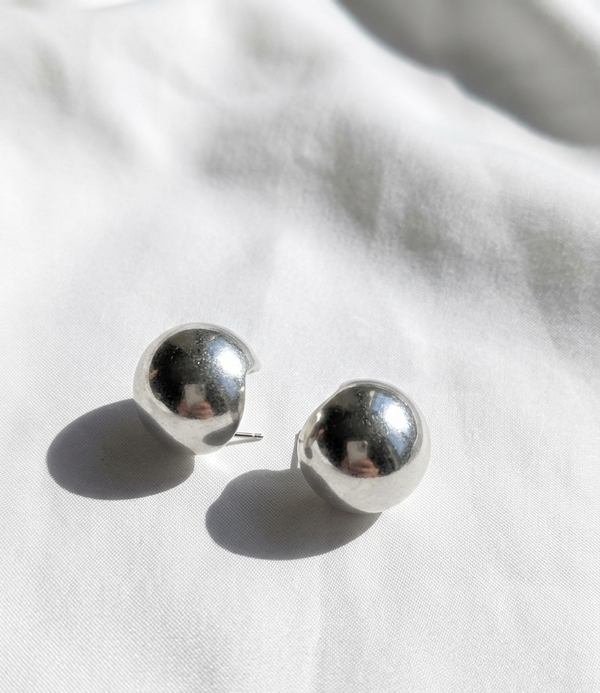Aretes plateados Nº23
