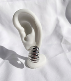 Aretes plateados Nº25