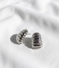 Aretes plateados Nº25