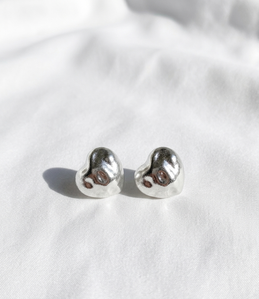 Aretes plateados Nº12