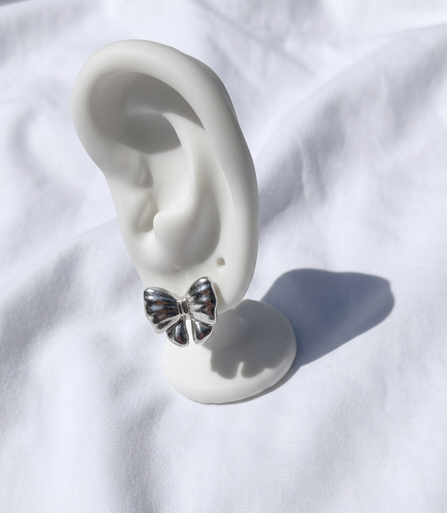 Aretes plateados Nº13