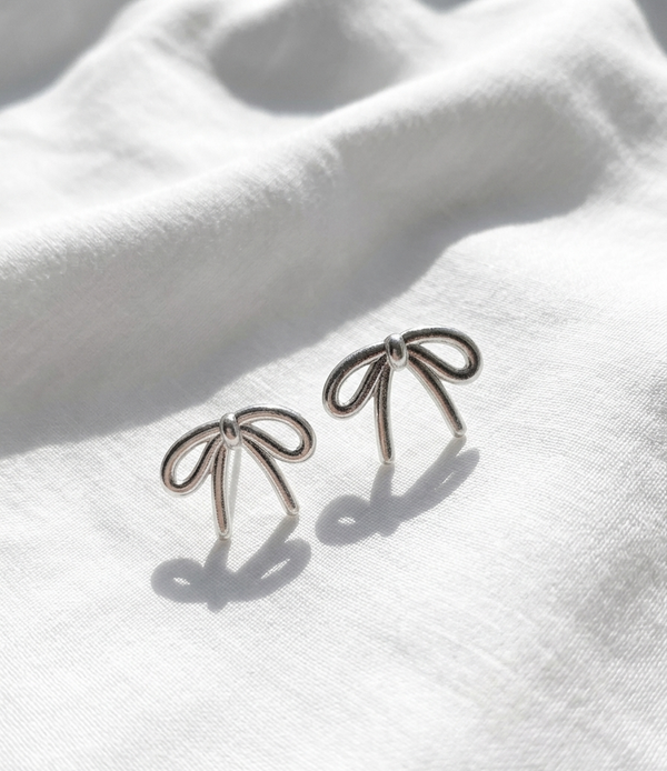 Aretes plateados Nº15