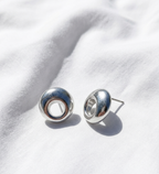 Aretes plateados Nº16