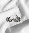 Aretes plateados Nº17