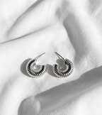Aretes plateados Nº17