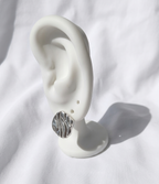 Aretes plateados Nº18