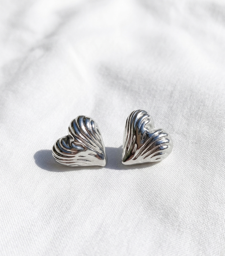 Aretes plateados Nº19