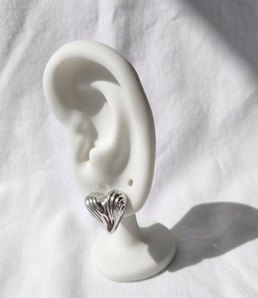 Aretes plateados Nº19