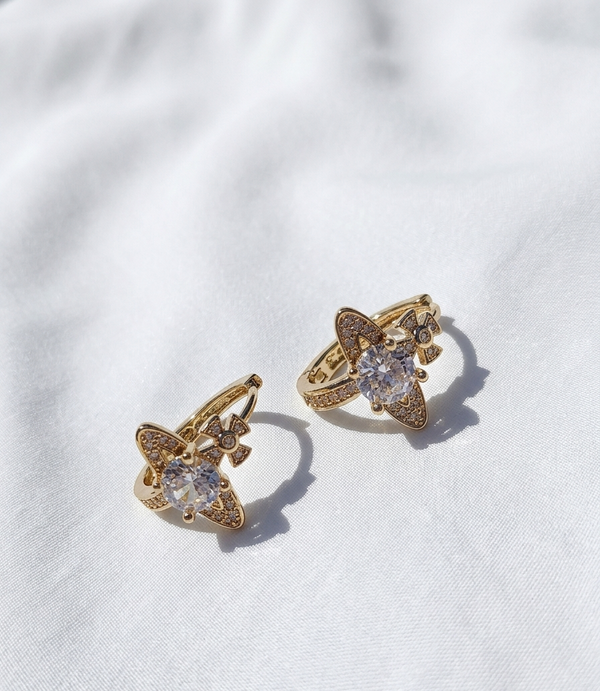 Aretes “Saturno Dorado”